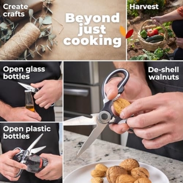 Gidli Kitchen Shears Set with Lifetime Warranty - Sharp & Versatile