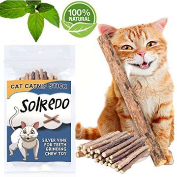 Matatabi Cat Catnip Sticks 25 Pcs or 50 pcs Cat Chew Sticks Dental Cleaning for Cats Organic Silver Vine Dental Treats Molar Chew Toy