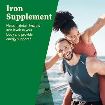 Floradix by Salus Iron Tablets - Energy Support Supplement for Men & Women - Natural Iron Supplement with B Vitamins & Vitamin C - Non-GMO, Vegetarian & Lactose-Free - 80 Tablets