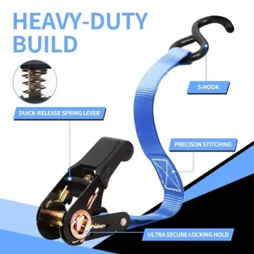 Durable 15ft Ratchet Straps for all your Cargo Needs