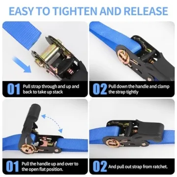 Durable 15ft Ratchet Straps for all your Cargo Needs