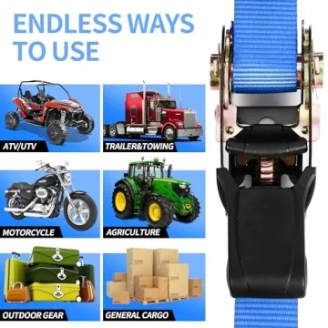 Durable 15ft Ratchet Straps for all your Cargo Needs