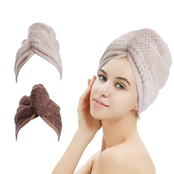 Premium Microfiber Hair Drying Towels - Quick Dry, Soft & Absorbent
