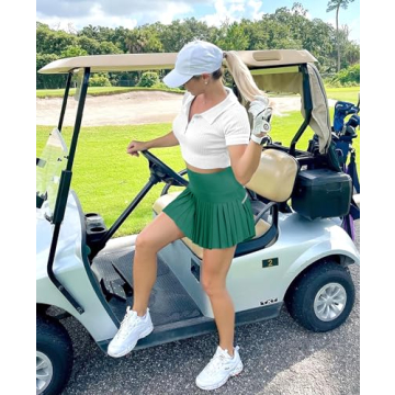 JoyGirl Pleated Tennis Skirt High Waisted Golf Skort with Pockets