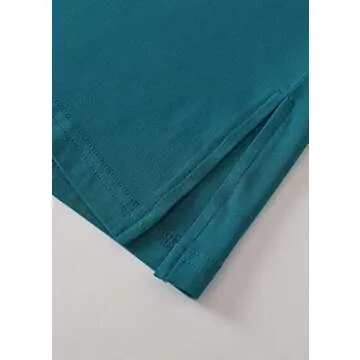 Latuza Women's Viscose Pajama Tank Top Shorts Lounge Set L Navy Teal