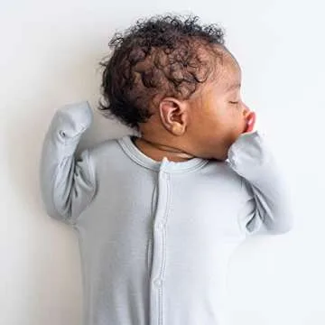 KYTE BABY Unisex Bamboo Footie for Newborns - Soft Comfort