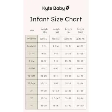 KYTE BABY Unisex Bamboo Footie for Newborns - Soft Comfort