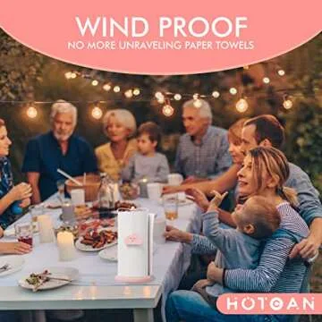 HOTCAN Pink Paper Towel Holder with Bottle Opener