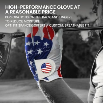 Premium USA Flag Golf Gloves for Right-Handed Players