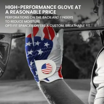 Premium USA Flag Golf Gloves for Right-Handed Players