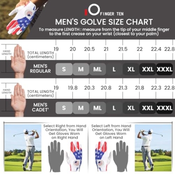 Premium USA Flag Golf Gloves for Right-Handed Players