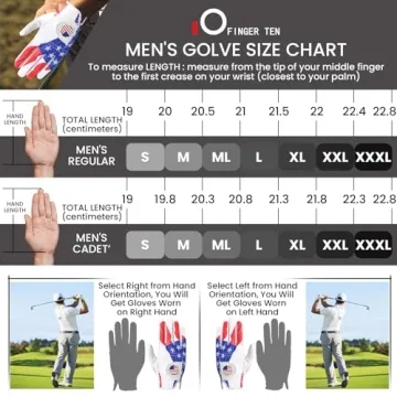 Premium USA Flag Golf Gloves for Right-Handed Players