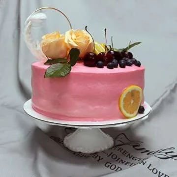 BPFY Elegant 8-Inch Ceramic Cake Stand for All Occasions