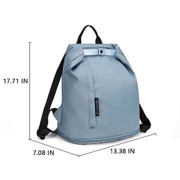 SDELABSub Beach bag, Swimming Equipment Backpack Bag,Beach Backpack,Sports Duffel Bags,Pool Bag With Wet & Dry Compartments for Swimsuit and Shoe Compartments,Wet Dry Bag for Dirty Yoga Gym Clothes