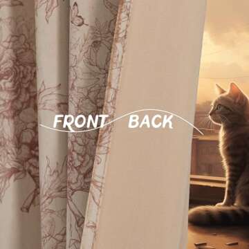 StangH Velvet Flower Curtains for Home Décor