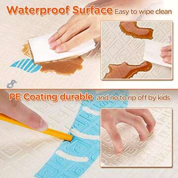 Firares XL Foldable Waterproof Baby Play Mat for Infants