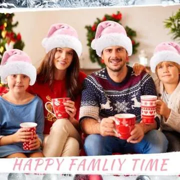 Vicenpal 50 Pcs Bulk Santa Hats - Perfect for Christmas Fun!