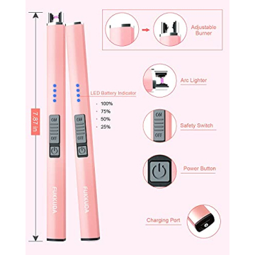 Electric Candle Lighter Rechargeable and Windproof Gift