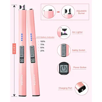 Electric Candle Lighter Rechargeable and Windproof Gift