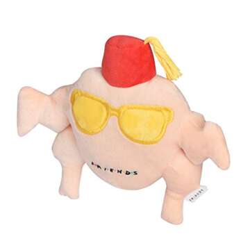 Friends the TV Show Turkey Head Plush Dog Toy | Soft Cute Squeaky Toy for All Dogs | Stuffed Animal ...