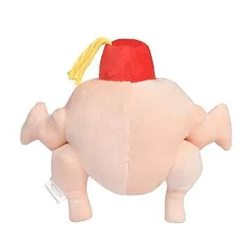 Friends the TV Show Turkey Head Plush Dog Toy | Soft Cute Squeaky Toy for All Dogs | Stuffed Animal Dog Toys with Squeaker for Added Fun from Friends Thanksgiving Episode 8 Inch