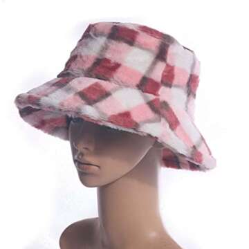 StyleV Ladies Winter Bucket Hat Cute and Warm Caps Hunting Fishing Top Women Fisherman Hat(OneSize,Coffee)