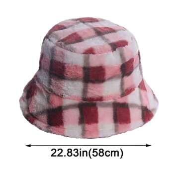 StyleV Ladies Winter Bucket Hat Cute and Warm Caps Hunting Fishing Top Women Fisherman Hat(OneSize,Coffee)