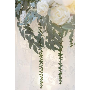 Ling's Moment 9FT Flower Garland for Weddings and Decor