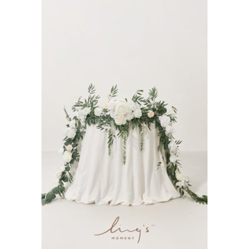 Ling's Moment 9FT Flower Garland for Weddings and Decor