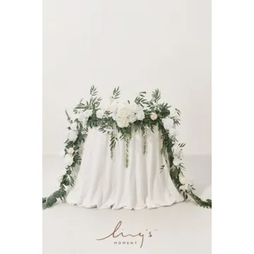 Ling's Moment 9FT Flower Garland for Weddings and Decor