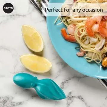 OTOTO OCTO Lemon Juicer Hand - Easy to Hold Lemon Squeezer Manual for Lemon, Lime, Oranges - BPA Free, Dishwasher Safe Citrus Juicer Hand Press Manual - Fun Kitchen Gadgets & Tools
