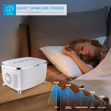 Personal 6 Liters Mini Skincare Fridge, Cosmetic Fridge, Portable Makeup Cooler Refrigerator for Beauty Products, Beverage, Bedroom, Home, Office