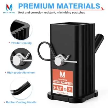 MICTUNING Hitch Receiver Adapter - Versatile & Durable