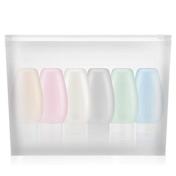 TAPBULL Travel Bottles Leak Proof Silicone Toiletry Containers