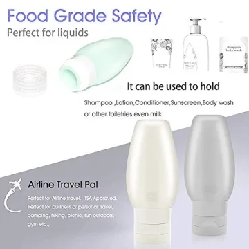 TAPBULL Travel Bottles Leak Proof Silicone Toiletry Containers