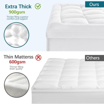 CYMULA Queen Mattress Topper for Ultimate Comfort