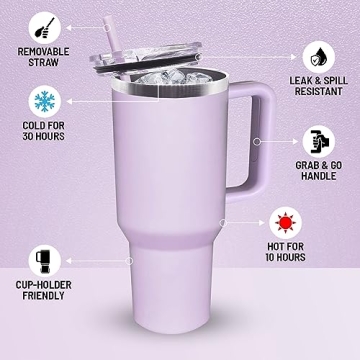 Crave Cups 40oz Insulated Tumbler - Spill Proof and Stylish