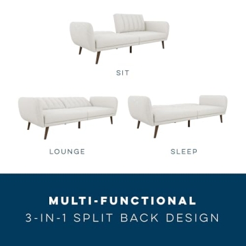 Novogratz Brittany Futon Sofa Bed - Stylish & Functional