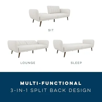 Novogratz Brittany Futon Sofa Bed - Stylish & Functional