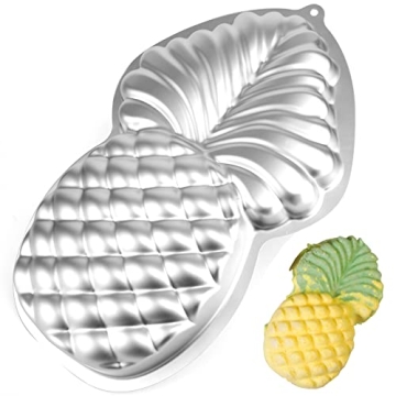 Pineapple Shape Cake Pan - 3D Kids Birthday Mold, Nonstick Aluminum Mold