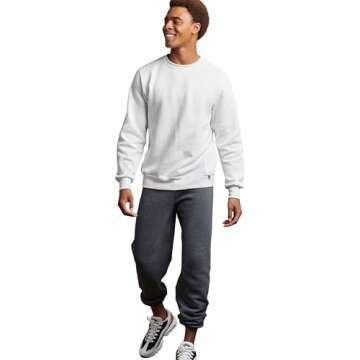 Russell Athletic Fleece Sweatpants - Moisture Wicking & Cozy Comfort