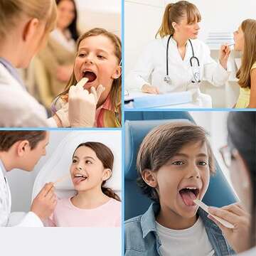 Perfect Stix Tongue Depressors, Non-Sterile, 6", 500 Ct Senior, Pack of 500ct, Brown