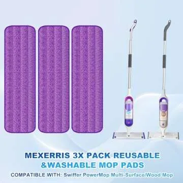 MEXERRIS Spray Mops for Hardwood Floor Cleaning - Microfiber Wood Floor Mop with Reusable Washable M...