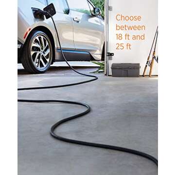 ChargePoint Home WiFi Enabled Electric Vehicle (EV) Charger - Level 2 240V, 32A Electric Car Charger for All EVs, UL Listed, ENERGY STAR Certified, Hardwired, 25 Ft Cable