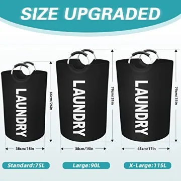 StorageRight 90L Large Laundry Basket for Efficient Laundry Solutions
