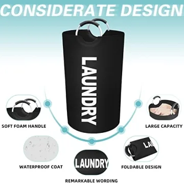 StorageRight 90L Large Laundry Basket for Efficient Laundry Solutions
