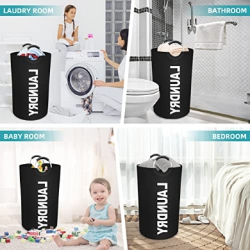 StorageRight 90L Large Laundry Basket for Efficient Laundry Solutions