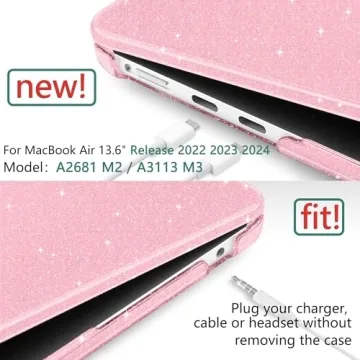 Stylish Glitter Case for MacBook Air 13.6" - TWOLSKOO