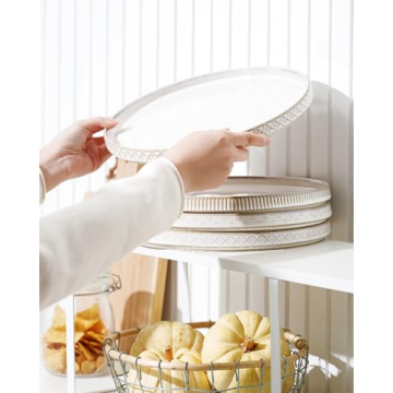 Getstar 10.5" Ceramic Dinner Plates Set of 4