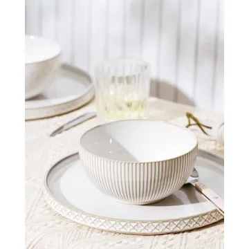 Getstar 10.5" Ceramic Dinner Plates Set of 4